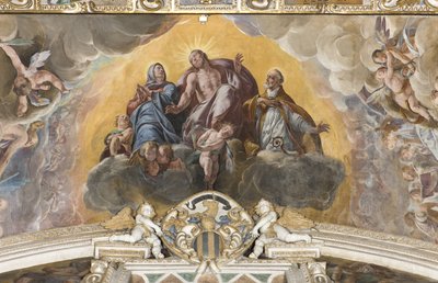 Christ in Glory with Saint Gaudentius, 1629 (detail) by Tanzio da Varallo